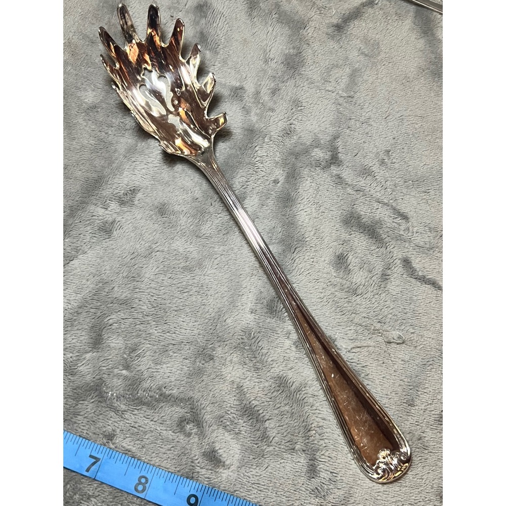 Gorham Heritage Silverplate Pierced Serving Tomato Vintage Floral Server MCM